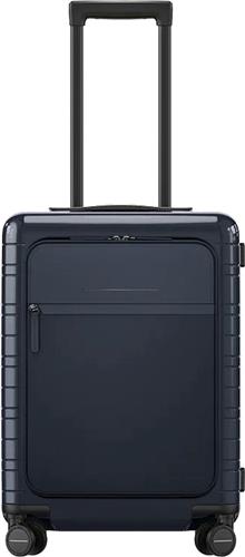 Horizn Studios met laptopvak Essential M5 Cabin Trolley Glossy Night Blue Donkerblauw 55cm