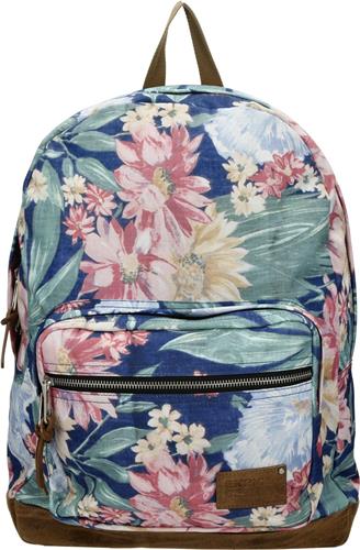 Enrico Benetti Santiago 46160 Laptoprugzak met 15" laptopvak - Donkerblauw bloemen print