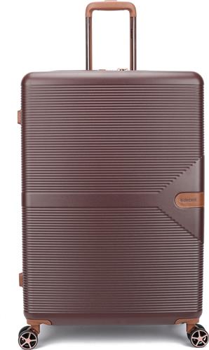 Decent Stella Grote Koffer - 77 cm -108 Liter - TSA Slot - Bruin