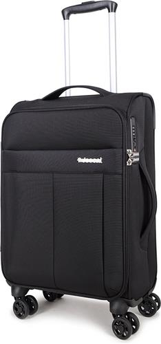 Decent D-Upright Handbagage Koffer - 55 cm - TSA slot - Zwart