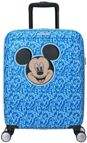 American Tourister Trolley Funlight Disney Spinner 55 / 20 Mickey Lenticular Blue Blauw