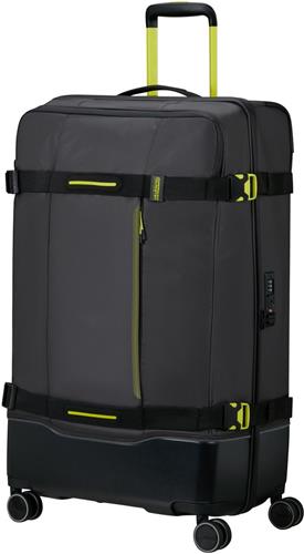 American Tourister Reiskoffer - Urban Track COATED Spinner (4wiel) L - Black/Lime - 3,6 kg