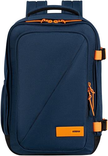American Tourister Rugzak Reistas Take2Cabin Casual Backpack 24L Dark Navy / Radiant Orange Donkerblauw