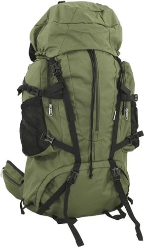 vidaXL - Wandelrugzak - 80 - L - oxford - stof - legergroen
