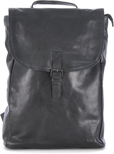 Bear Design Rox Leren Laptop Rugzak - Zwart