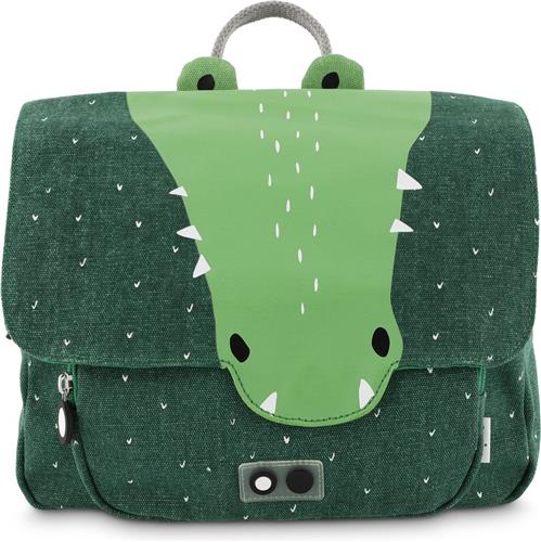 Trixie Boekentas - Mr. Crocodile - Schooltas Waterafstotend - Boekentas voor Kind - Voor Jongens en Meisjes - Geschikt als Gymtas - Groen