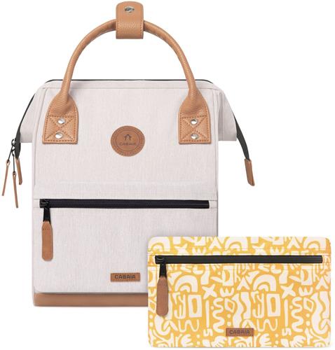 CABAIA vrije tijd rugzak rugzak met laptopvak Adventurer Melanged Backpack 10L Arequipa beige