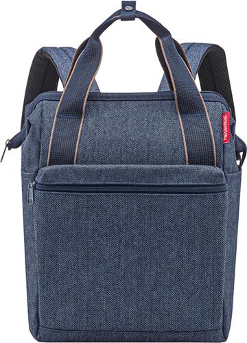 Reisenthel Allrounder R Schouder/ Rugtas - 12L - Herringbone Donkerblauw