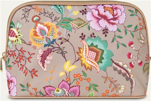 Oilily Chiara - Make-up tas - Dames - Met Spiegeltje - Waterdicht - Bruin - One size