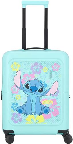 American Tourister Trolley Dashpop Disney Spinner 55 / 20 EXP TSA Stitch Flower Turquoise