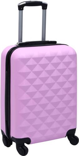 vidaXL - Harde - koffer - ABS - roze