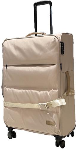 Zebra Trends Elske Grote Stoffen Koffer 80 cm - 112,5 liter - TSA Slot - Lichttaupe