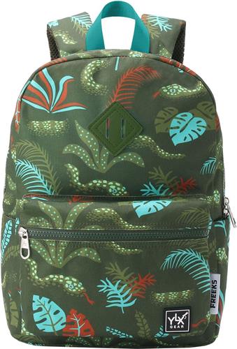 YLX Gear & Freek Vonk Oriole Rugzak | Pesto & Snakes | groene slangen . Gemaakt van gerecyclede plastic flessen. Eco-vriendelijk. Rugzak - rugtas - schooltas - jongen - meisje - kinderen - slang - basisschool - dieren