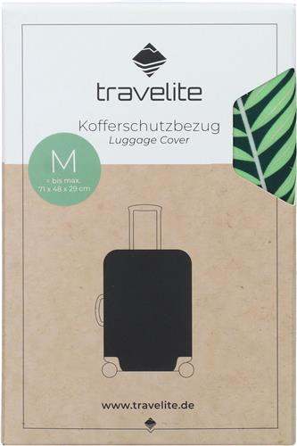 Travelite koffer hoes M (tot max 71x48x29cm) groen feather