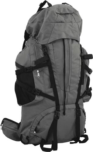vidaXL - Wandelrugzak - 80 - L - oxford - stof - grijs