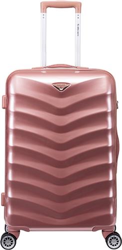 Decent Harde koffer / Trolley / Reiskoffer - 67 cm (Medium) - ExclusivoOne - Roze