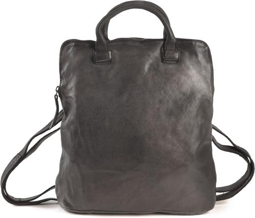 HAROLD'S Leren Vrije tijd rugzak Rugzak Submarine Post-Citybackpack Black Zwart