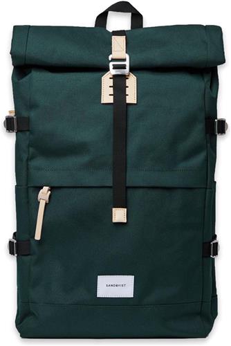 Sandqvist Rugzak Bernt Dark Green SQA1371- Rolltop Rugtas