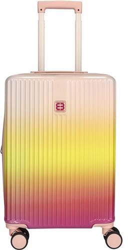 Enrico Benetti Havana Handbagage Koffer - 55 cm - 46 liter - Expandable - TSA Slot - Fuchsia Ombré