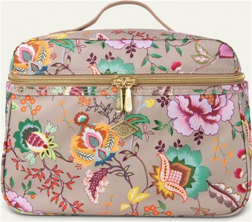 Oilily Coco - Toilettas - Beautycase - Waterafstotend - Dames - Vrouwen - Bruin - One size