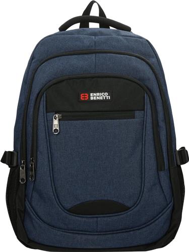 Enrico Benetti Hamburg Laptop Rugzak - 17" Laptop, 35,5 liter - 62125 - Donkerblauw