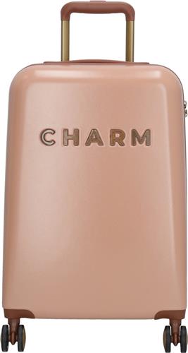 Charm London Travel Trolley S Handbagage Koffer - 55 cm - 35 Liter - TSA Slot - Roze