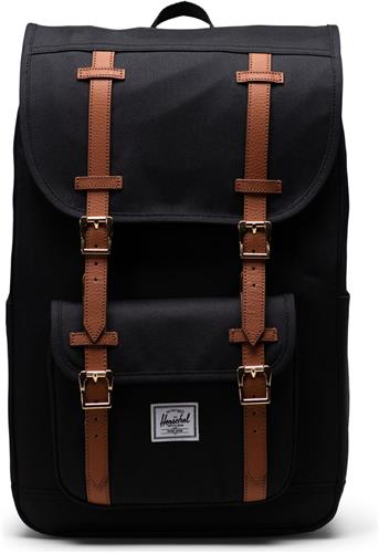 Herschel laptoprugzak / Rugtas / Schooltas - 13 inch - Little America Mid Volume - Zwart