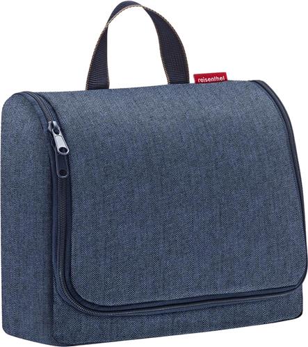 Reisenthel Toiletbag XL Toilettas Ophangen - 4L - Herringbone Donkerblauw