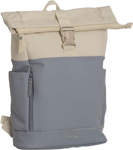 Daniel Ray Pittsburgh Rolltop Laptop Rugzak Waterproof - 15,6 inch - Blauw / Beige