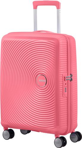 American Tourister Reiskoffer - Soundbox Spinner 55/20 Tsa Uitbreidbaar (Handbagage) - Sun Kissed Coral - 41 l