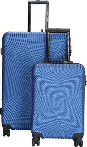 Enrico Benetti Louisville kofferset tweedelig - 39040-02 - Staalblauw