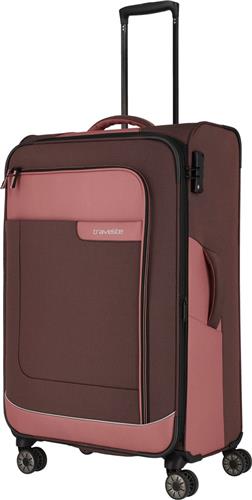 Travelite Viia 4 Wiel Trolley L Expandable Rosé