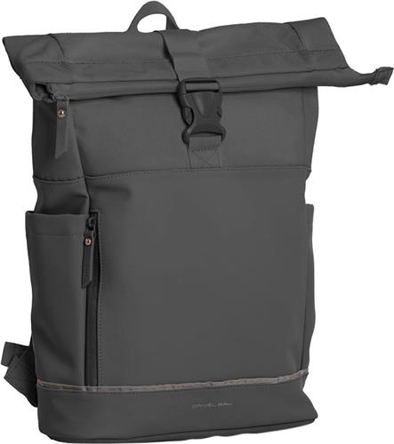 Daniel Ray Pittsburgh Rolltop Rugtas Coated 15,6 Donker Grijs