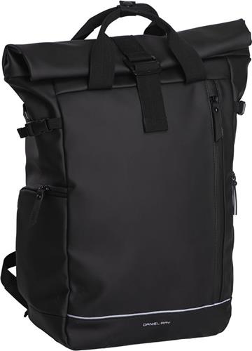 Daniel Ray Central Rolltop Laptoprugzak 15" - Waterproof XL - 24 liter Spat Waterdicht - Zwart