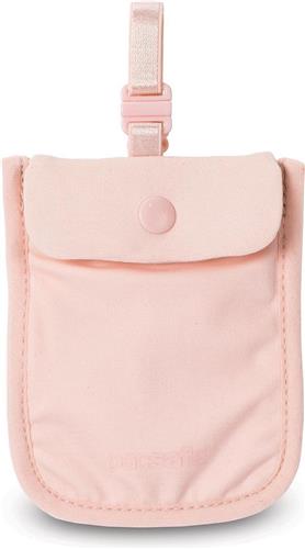 Pacsafe Geheime BH-zakje - 11 x 9 x 0.3 cm - RFID-blokkerend - Waterafstotend - Wasbaar - Roze