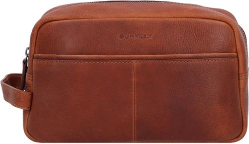 BURKELY Antique Avery Leren Toilettas - Cognac