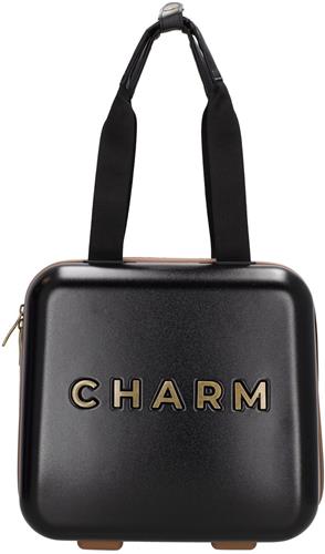Charm London Capetown - Beautycase Verzorgingskoffer - Koffer Top Reisaccessoire - TSA Cijferslot - Zwart