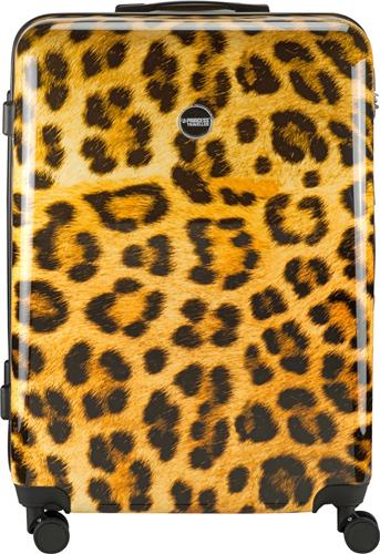 Princess Traveller Animal Print - Reiskoffer  Leopard - Large - 76 cm - Dubbele wielen