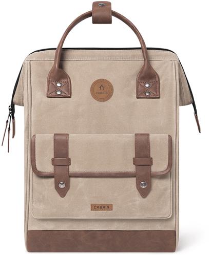 Cabaia laptoprugzak / Rugtas / Schooltas - 13 inch - Adventurer Medium - Taupe