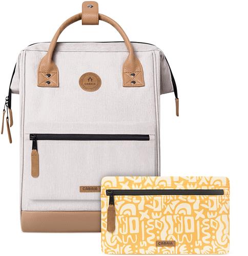 CABAIA vrije tijd rugzak rugzak met laptopvak Adventurer Melanged Backpack 18L Arequipa beige