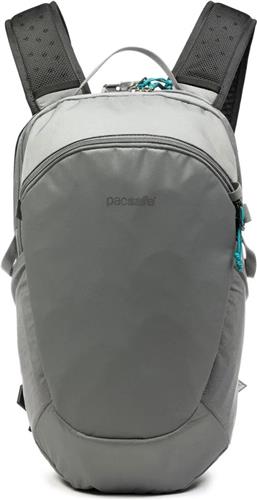 Pacsafe Eco Backpack - 18 L - Rugzak - RFID-blokkerend - Anti-diefstal - Reistas - Beveiligde Geschikt voor 13-inch laptop - PopNLock veiligheidsclip - Grijs