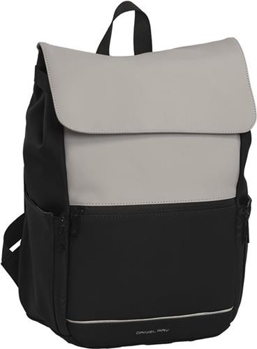 Daniel Ray Tacoma Laptop Rugzak Waterproof - 14 inch - Zwart / Lichtgrijs