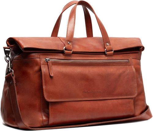 Leren Weekendtas Cognac Lazio