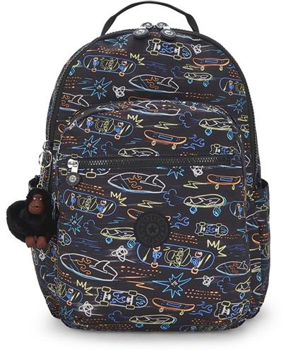 Kipling Seoul College Rugzak Neon Skate