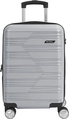 Gabol Handbagage koffer / Trolley - 54 x 35 x 23 cm - Uyiko - Zilver
