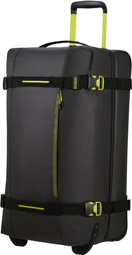 American Tourister Reistas op wielen - Urban Track Coated M - Black Lime - 84 l