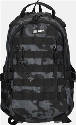 Enrico Benetti Arizona rugzak zwart camouflage
