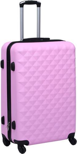 vidaXL - Harde - koffer - ABS - roze
