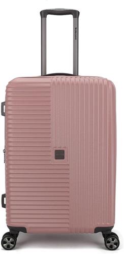 Decent Tourister Middelgrote Koffer - 66 cm - 65/80 Liter - Expandable - TSA Slot - Oudroze
