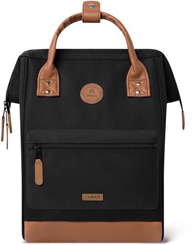 Cabaia laptoprugzak / Rugtas / Schooltas - 13 inch - Adventurer Medium - Cologne - Zwart